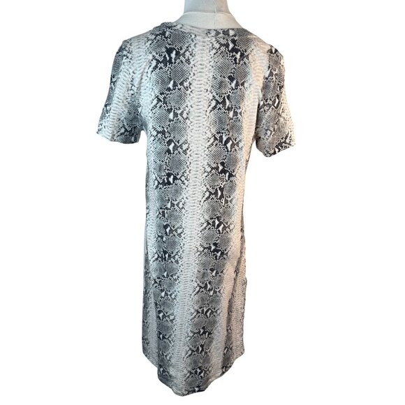 N: Philanthropy XS Snake Print V-Neck Short Sleeve Dress Cotton Soft Casual - Picture 9 of 14